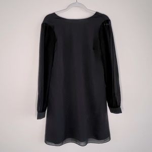 EUC MM Couture by MISS ME Long Sleeve Sheer Mini Shift Dress